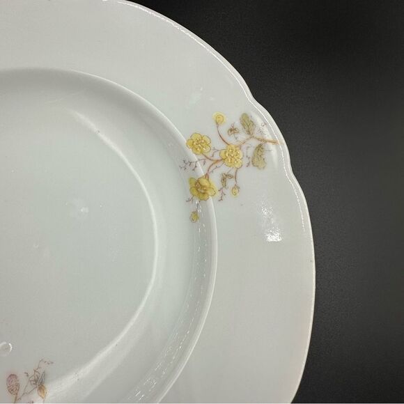 Leonard Vienna Austria Blue Yellow Floral Design Fine China 10” Dinner Plate - Picture 4 of 11
